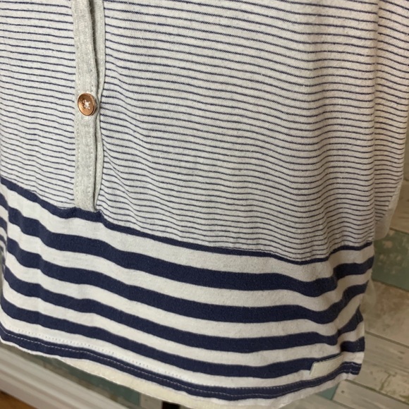7 for all mankind button down striped tank top - Picture 3 of 7